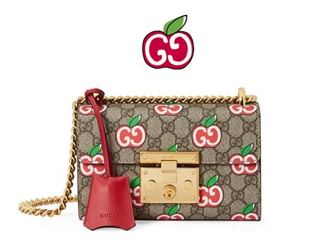 zieleń gucci|Gucci shopping bag apple.